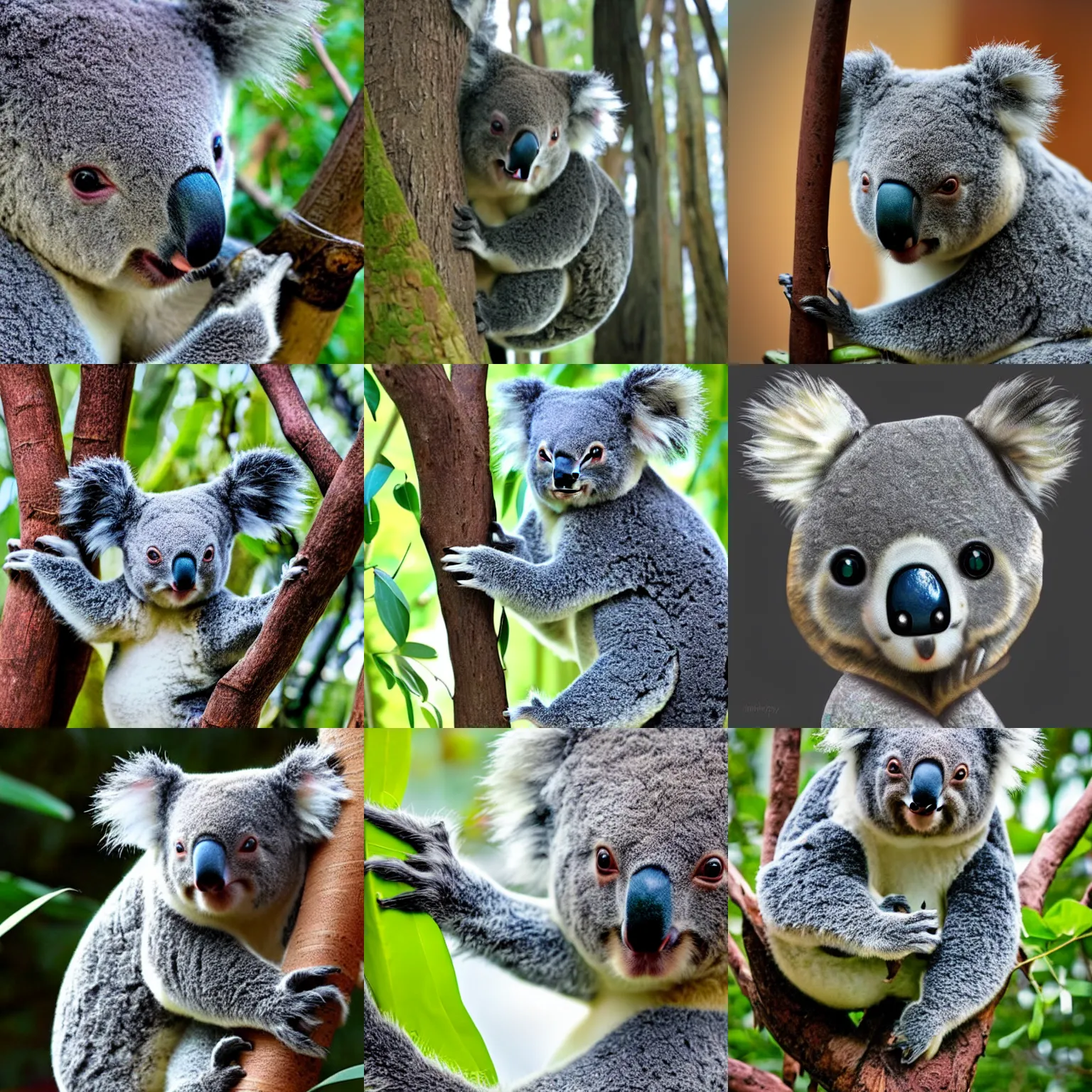 Prompt: Koala Cyborg