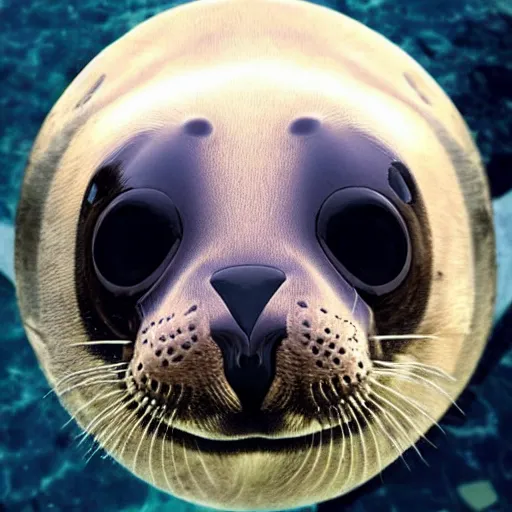 Image similar to a photo of a seal human hybrid animal with eyes of a seal, 4k ultra hd, trending on instagram