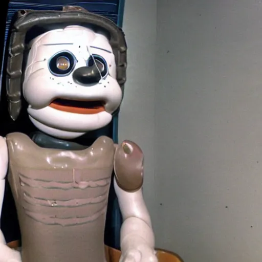 Image similar to animatronic from the 70s