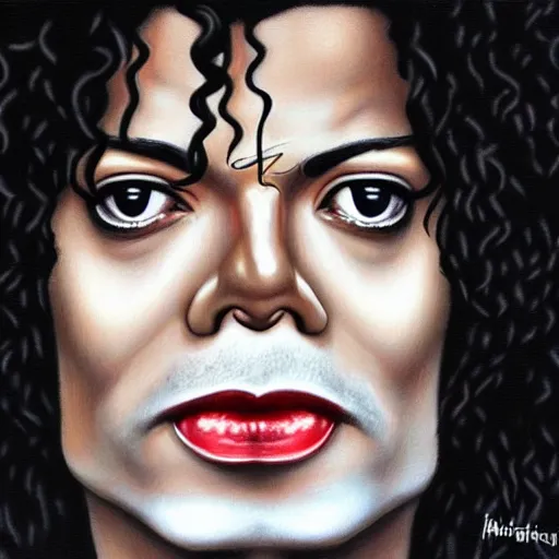 Image similar to Caricature portraits done of Michael Jackson, realistic, hyperrealistic, very realistic, highly detailed, very detailed, extremely detailed, detailed, oil painting, digital art, trending on artstation