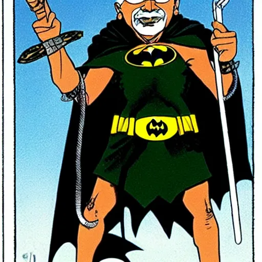 Image similar to ghandi dressed as batman