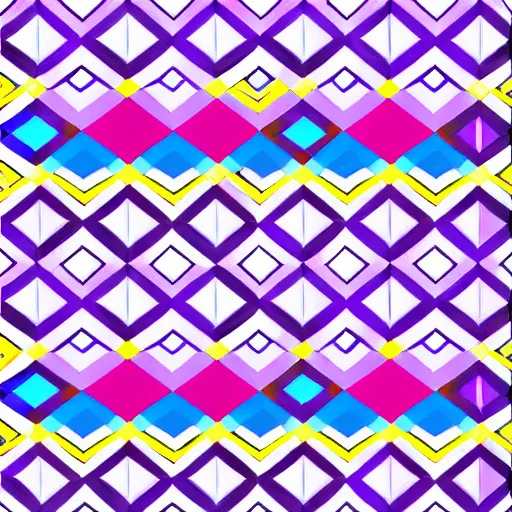 Image similar to repeating colorful geometric lines