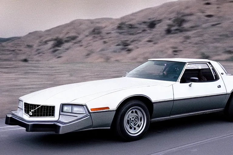 Prompt: 1978 Volvo TransAm, movie still, speed, cinematic Eastman 5384 film