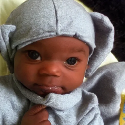 Image similar to Dababy as a baby