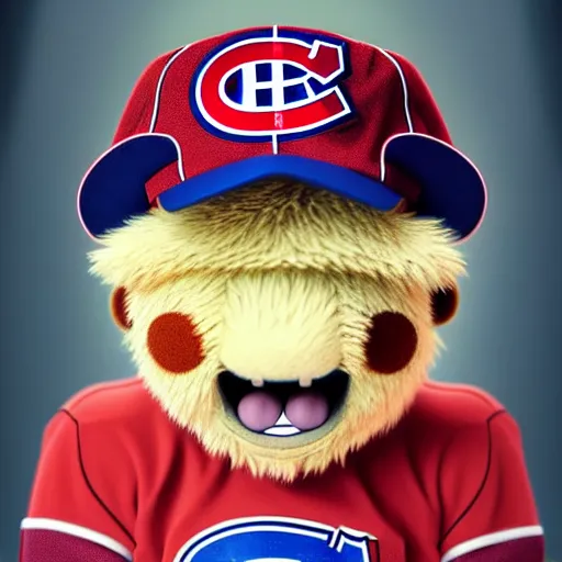 Image similar to anime Portrait of Youppi the Habs Montreal Canadiens Mascot as a very cute powerful and friendly pokemon, highly detailed anime, smooth, sharp focus, dynamic lighting, intricate, trending on ArtStation, illustration pokemon, art by WLOP