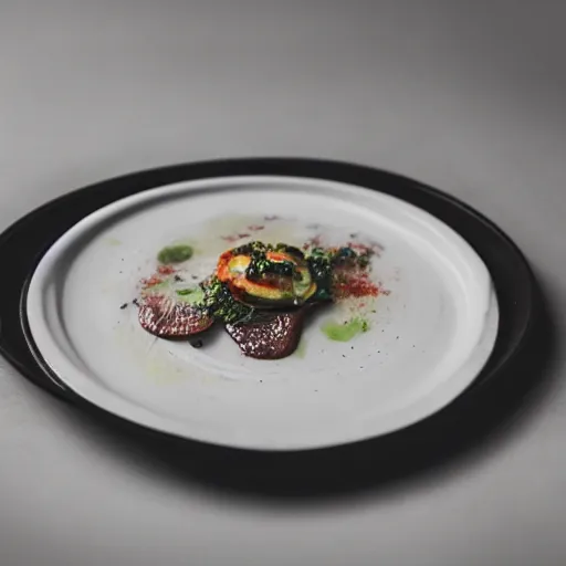 Image similar to a plate, completely empty, culinary art photography