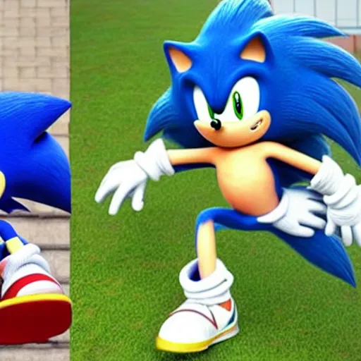 Image similar to luisito comunica as Sonic the hedgehog