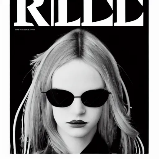 Image similar to black on white editorial typography cover for balenciaga in style of david rudnick, y 2 k