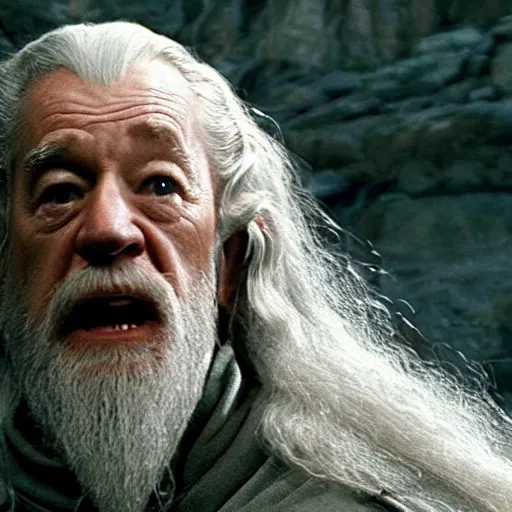 Image similar to lord of the rings starring joe biden as gandalf