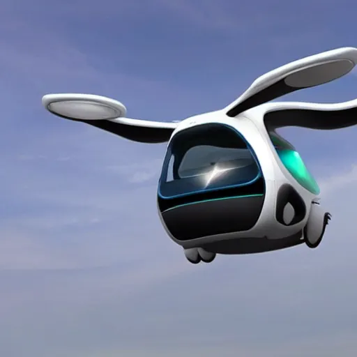 Prompt: future flying car