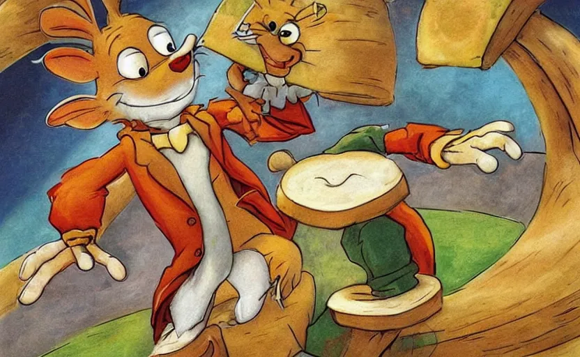 Image similar to “ geronimo stilton, on the cheese planet ”