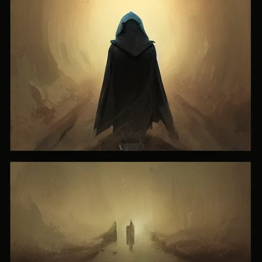 Image similar to a man in a black hoodie coming back home from a portal through the multiverse, vintage comic, greg rutkowski