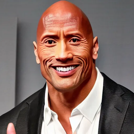 Prompt: photo of Dwayne Johnson at 100 years old