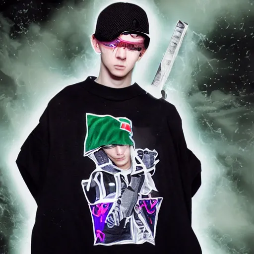 Prompt: bladee in osrs