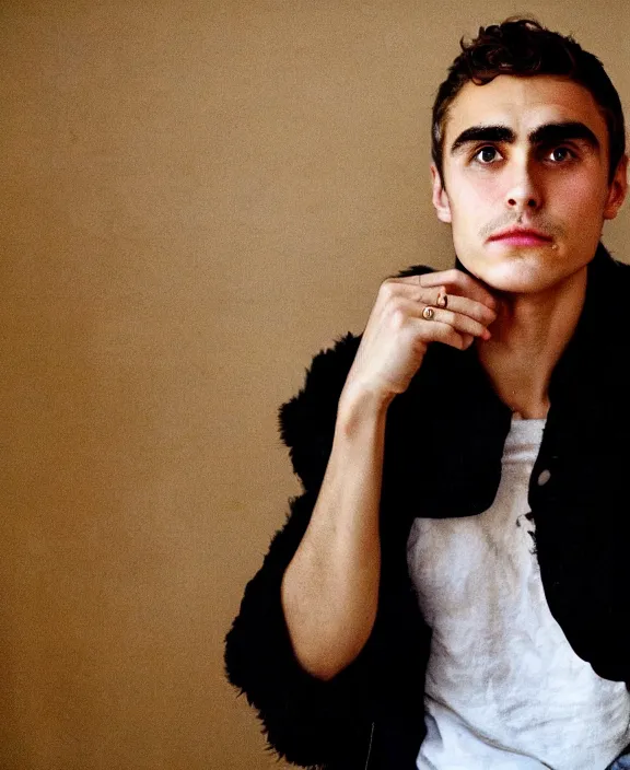 Image similar to portrait of dave franco photographed by nan goldin