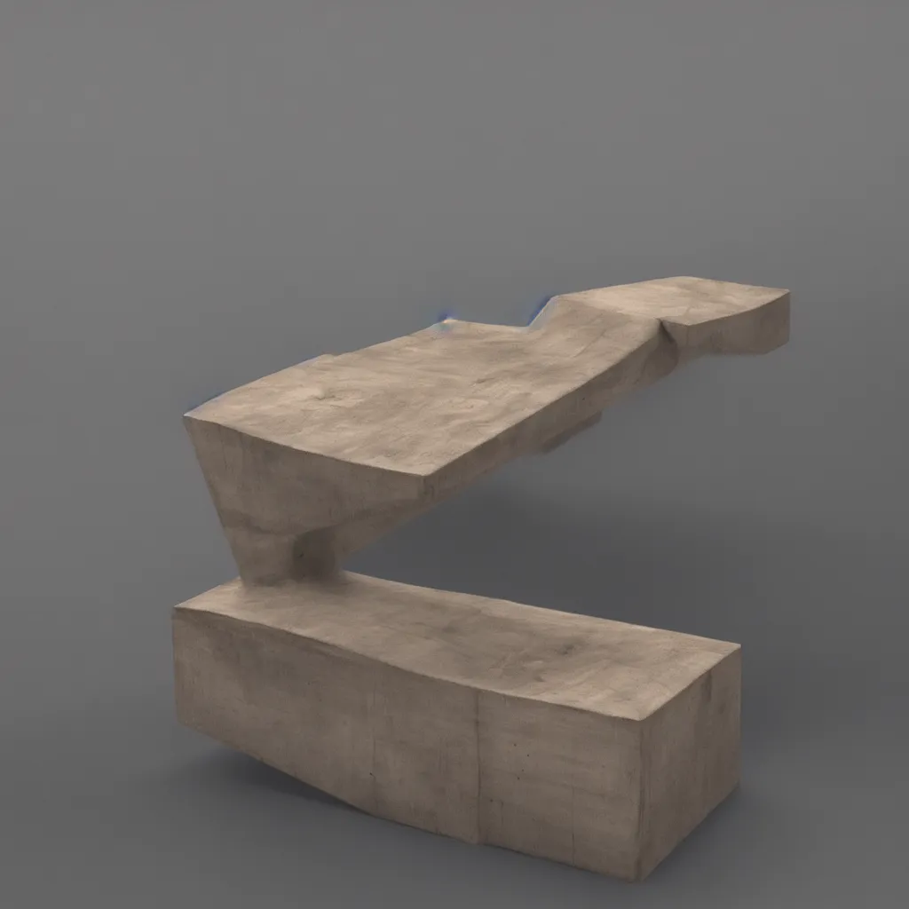 Image similar to high tech concrete bench cube, natural wood, minimal, dramatic lighting and composition, trending on artstation, concept art