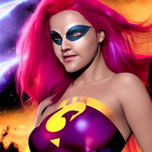 Prompt: dc comics starfire