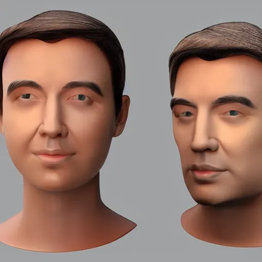 Image similar to of poorly rendered 3 d face