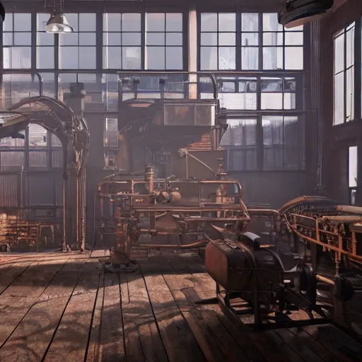 Prompt: factories of the industrial revolution in the great britain, highly detailed, photorealistic shot, bright studio setting, studio lighting, crisp quality and light reflections, unreal engine 5 quality render