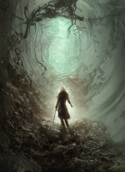 Image similar to portrait, the rabbit hole leading to Wonderland, watercolor, dramatic lighting, cinematic, establishing shot, extremely high detail, foto realistic, cinematic lighting, pen and ink, intricate line drawings, by Yoshitaka Amano, Ruan Jia, Kentaro Miura, Artgerm, post processed, concept art, artstation, matte painting, style by eddie mendoza, raphael lacoste, alex ross