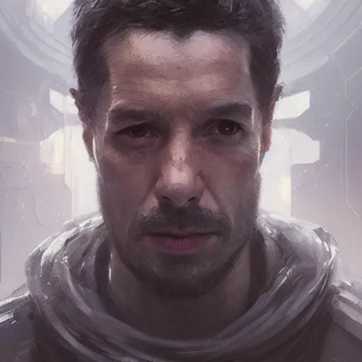 Image similar to portrait of a man by greg rutkowski, james holden from the expanse book series, highly detailed portrait, scifi, digital painting, artstation, concept art, smooth, sharp foccus ilustration, artstation hq