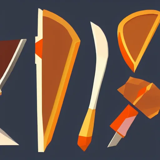 Image similar to slice with axe game, hypercasual, low poly