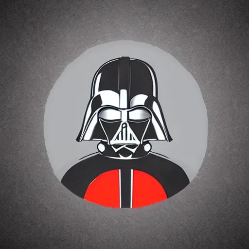 Image similar to Darth Vader designed in the style of Daft Punk