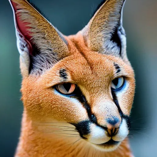 Image similar to high quality closeup shot of a caracal