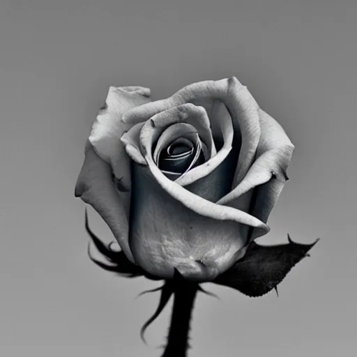 Prompt: photo of a rose by paul lofthouse