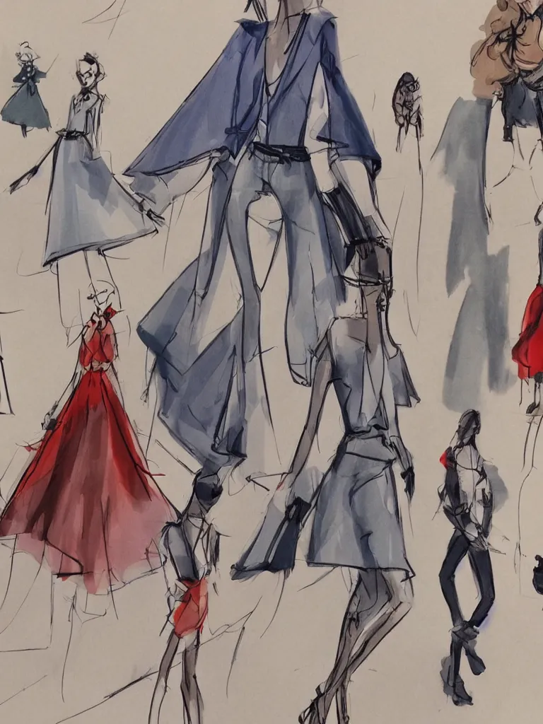 Image similar to fashion show by disney concept artists, blunt borders, rule of thirds