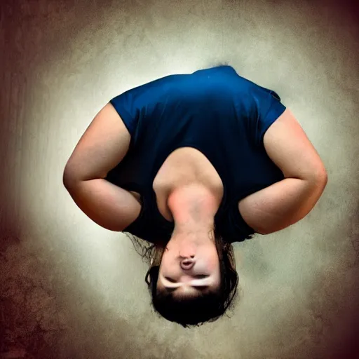 Image similar to an upside down person