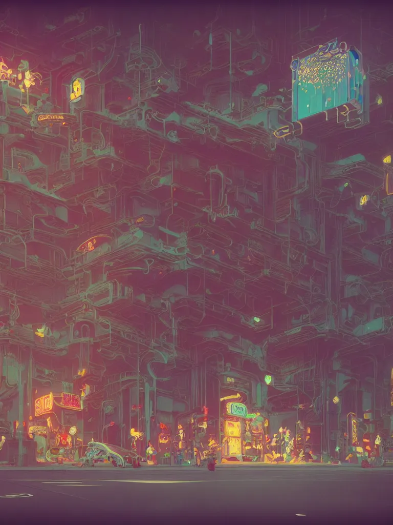 Image similar to retro arcade cabinet, moody::alejandro jodorowsky, studio ghibli, beeple and James Gilleard and Justin Gerard :: ornate, dynamic, particulate, intricate, elegant, highly detailed, centered, artstation, smooth, sharp focus, octane render, 3d