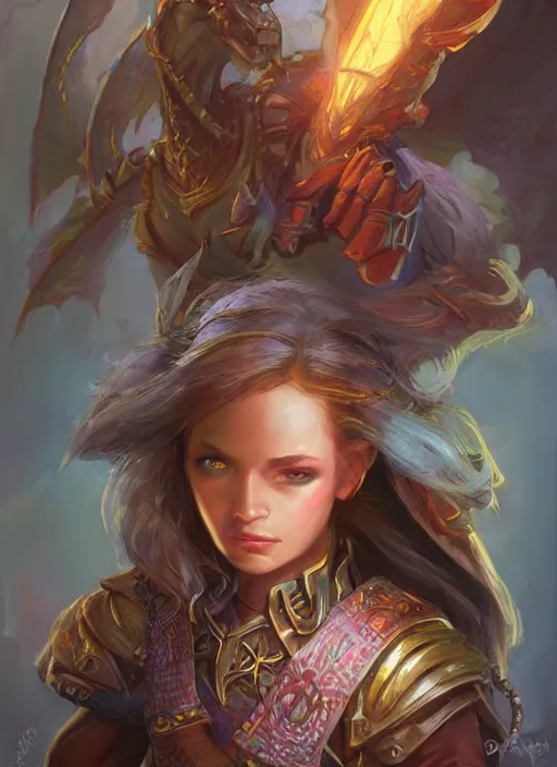 Prompt: cute, ultra detailed fantasy, dndbeyond, bright, colourful, realistic, dnd character portrait, full body, pathfinder, pinterest, art by ralph horsley, dnd, rpg, lotr game design fanart by concept art, behance hd, artstation, deviantart, hdr render in unreal engine 5