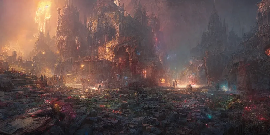 Image similar to continue to work with the faith that unearned suffering is redemptive. ultrafine highly detailed hyper colorful illustration, sharp focus, final fantasy, rozalski, craig mullins, federico pelat, unreal engine highly rendered, global illumination, radiant light, intricate and detailed environment