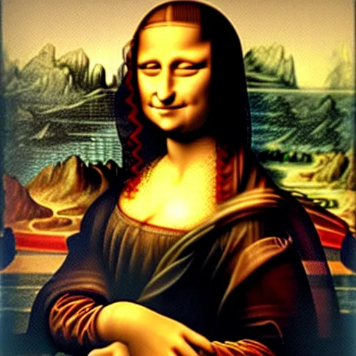 Image similar to the mona lisa, by leonardo da vinci