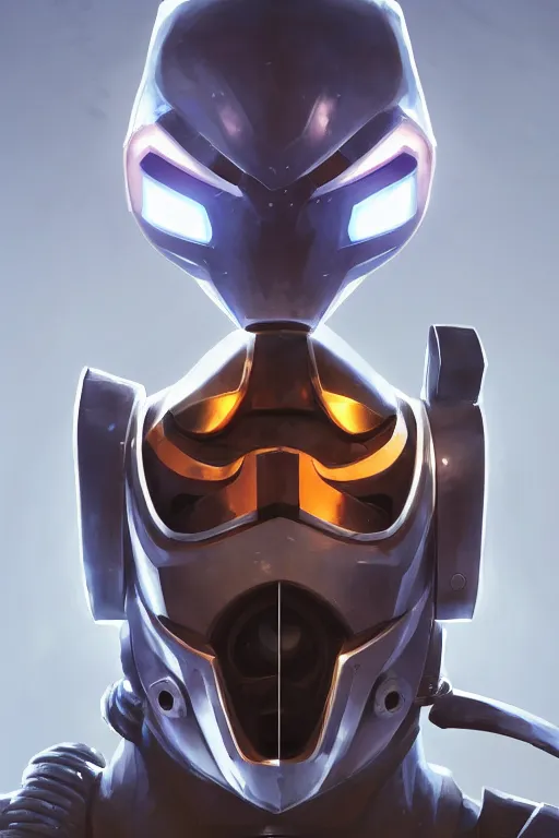 Image similar to epic mask helmet robot ninja portrait stylized as fornite style game design fanart by concept artist gervasio canda, behance hd by jesper ejsing, by rhads, makoto shinkai and lois van baarle, ilya kuvshinov, rossdraws global illumination radiating a glowing aura global illumination ray tracing hdr render in unreal engine 5