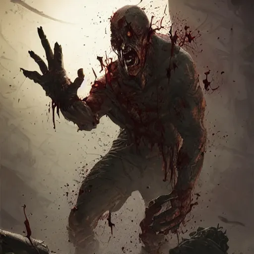 Image similar to zombie theo von geog darrow greg rutkowski