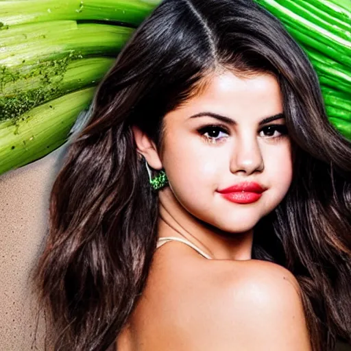 Image similar to selena gomez as celery