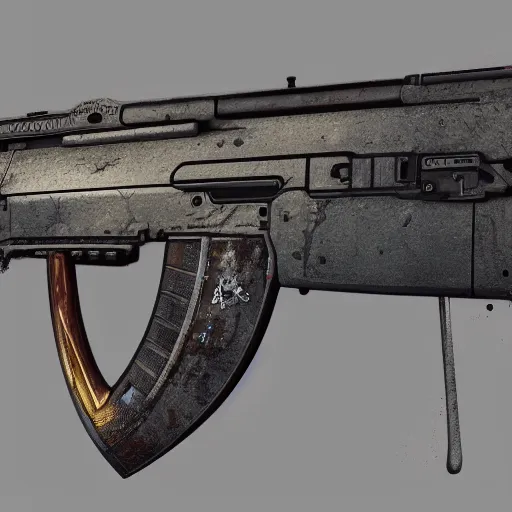 Prompt: An AK47, hyperdetailed, artstation, cgsociety, 8k