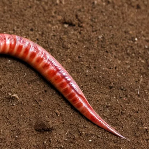 Prompt: muscular earthworm