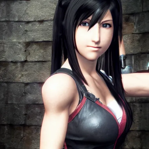 Image similar to Tifa Lockhart from Final Fantasy VII Remake (2020)