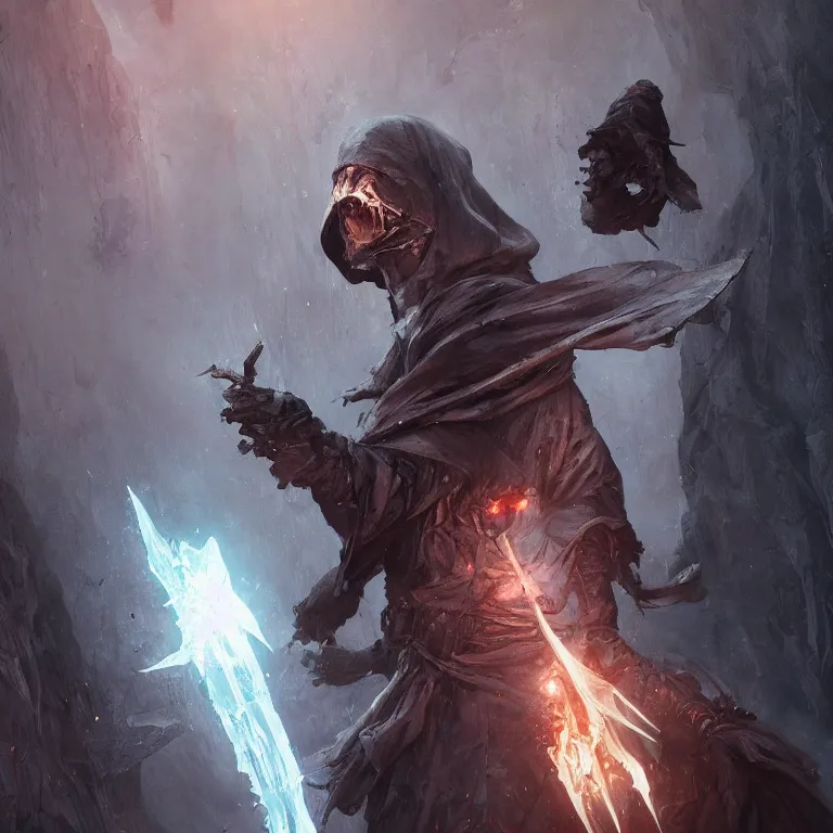 Prompt: Portrait of a hooded Soulknife Rogue with crackling energy coming from their hands, Supermodel, marvel comics, dark, intricate, highly detailed, smooth, artstation, digital illustration by Ruan Jia and Mandy Jurgens and Artgerm and Wayne Barlowe and Greg Rutkowski and Zdislav Beksinski
