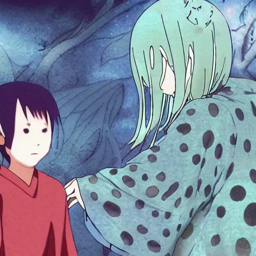 Image similar to jinko showing a new mushi, mushishi