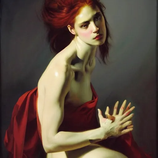 Prompt: a painting by roberto ferri