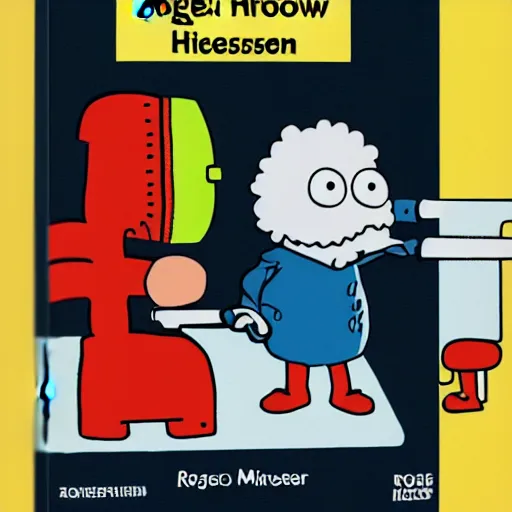 Prompt: little mr toilet face by roger hargreaves and jim henson