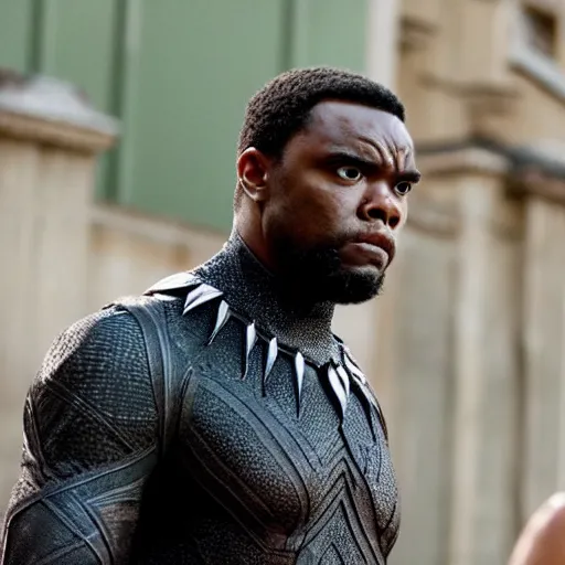 Image similar to william jackson harper as black panther