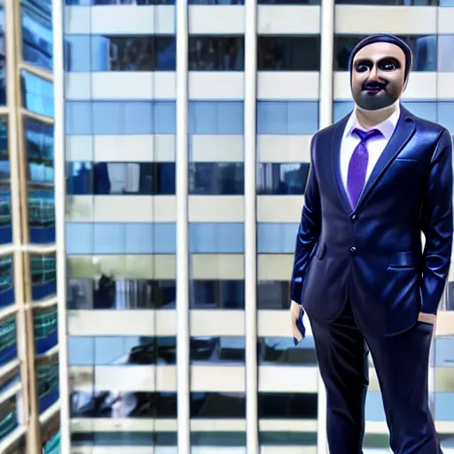 Prompt: photo realistic statue of tech company stabilityai ceo emad mostaque