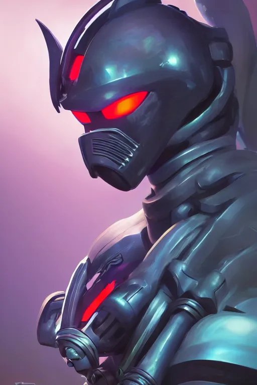 Image similar to epic mask helmet robot ninja portrait stylized as fornite style game design fanart by concept artist gervasio canda, behance hd by jesper ejsing, by rhads, makoto shinkai and lois van baarle, ilya kuvshinov, rossdraws global illumination radiating a glowing aura global illumination ray tracing hdr render in unreal engine 5