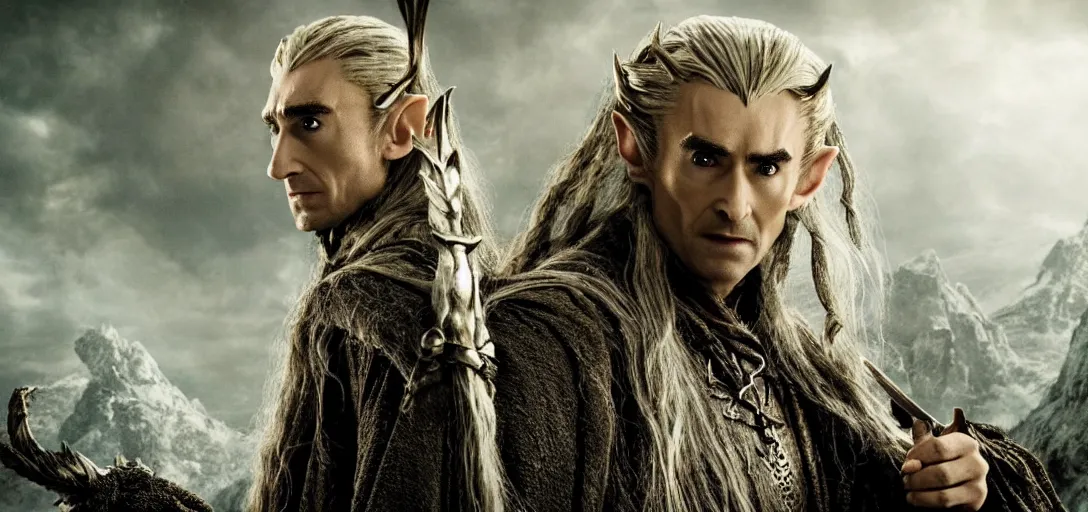 Image similar to a still of Homelander as Thranduil in The Hobbit: The Desolation of Smaug (2013)