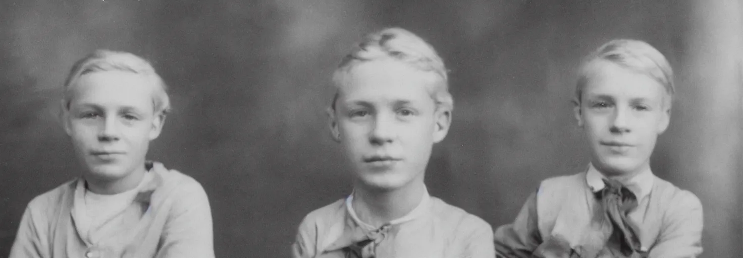 Image similar to photo of a blond boy age 10.